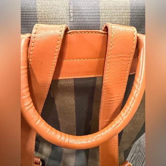 Vintage-Authentic Fendi Backpack -  Pequin pattern from the early to mid 90s - Picture 11 of 14